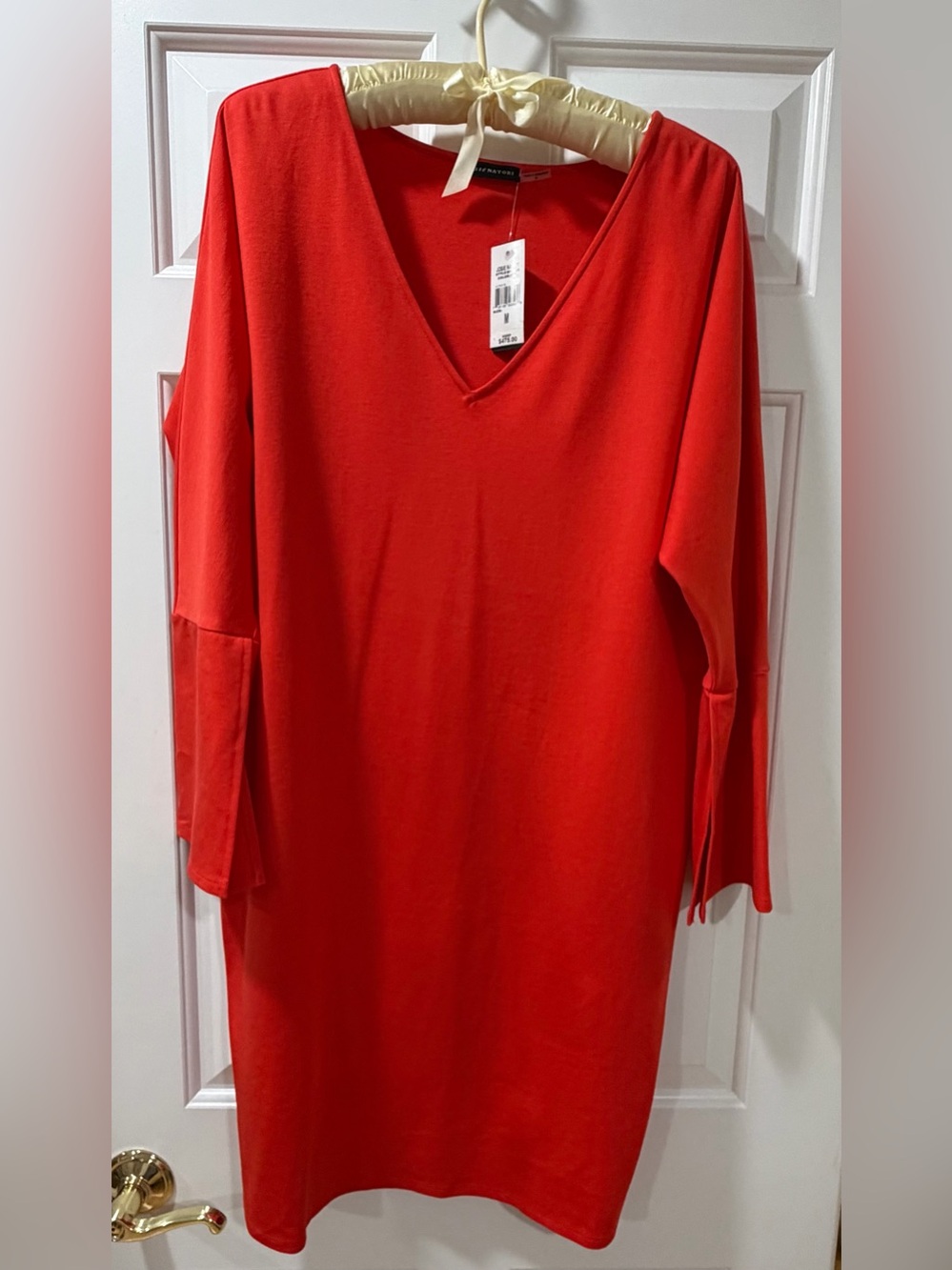 Josie Natori Mini Dress in Red Medium NWT